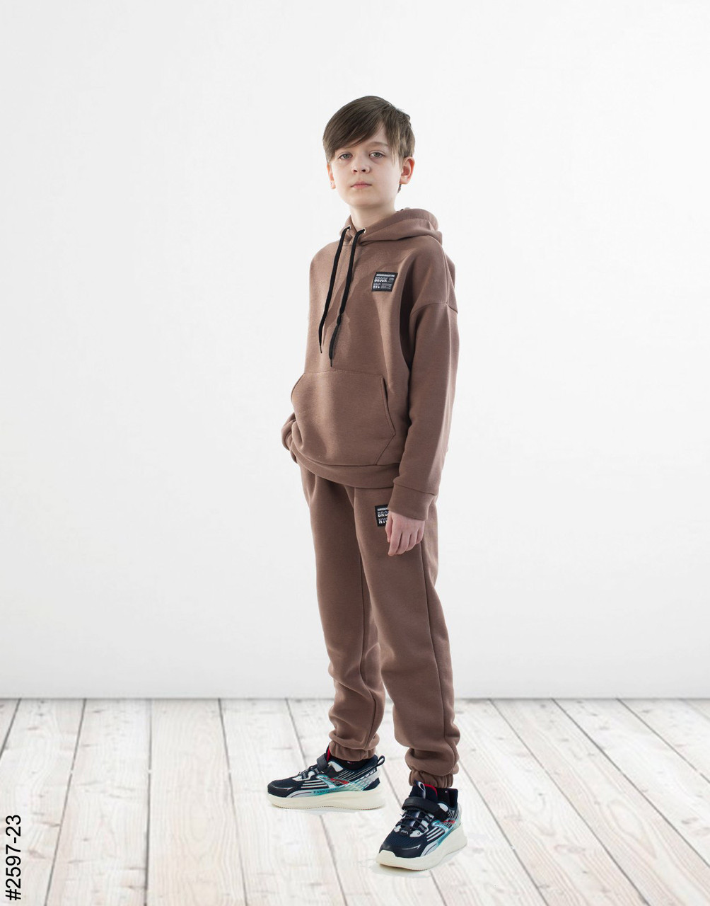 2597-23 Спортивний костюм тринитка на флісі підліток (4 од: 36,38,40,42), фото 1