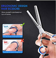 Філірувальні ножиці для стрижки волосся, бороди Перукарські ножиці Ножиці для домашньої стрижки Barber Б/У