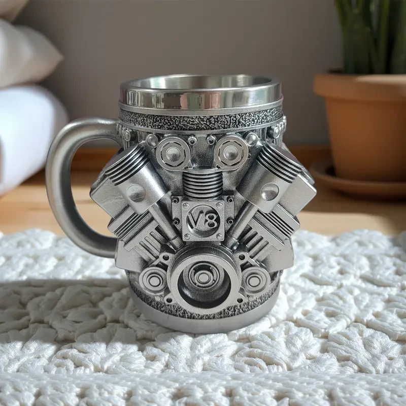 Кофейна кружка з дизайном двигуна, фото 1