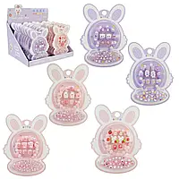 Набір дитячої косметики накладні нігті і наклейки з браслетом DIY NL103 Ціна за бокс 24 штуки