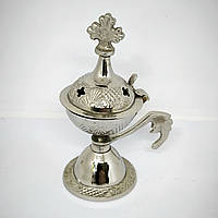 Кадильниця мала під срібло з карбуванням, висота 11 см(Греція)