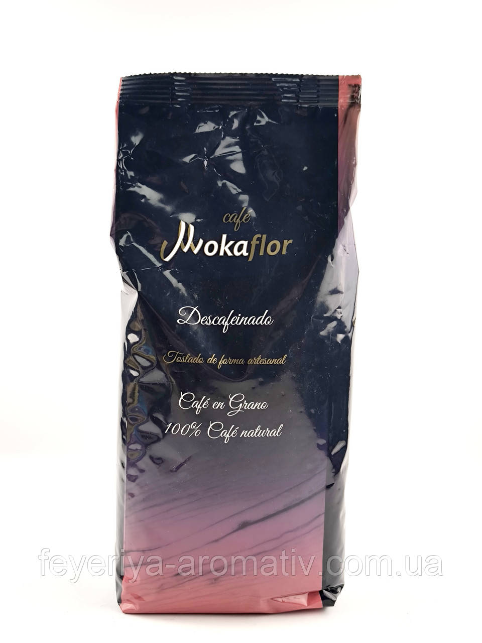 Кава в зернах без кофеїну MokaFlor Descafeinado 1 кг (Іспанія)