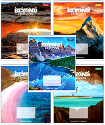 Зошит 96 аркушів, лінія, 1Вересня "Beyond the horizon" 768251