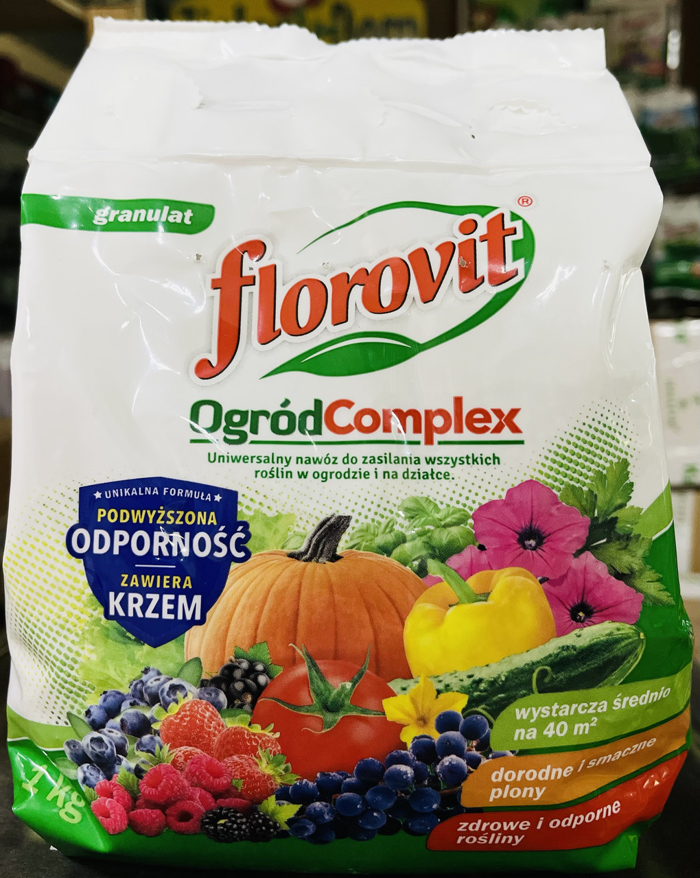 Флоровіт Універсальне добриво Сад Complex Florovit Польща 1 кг. Гранульована форма, фото 1