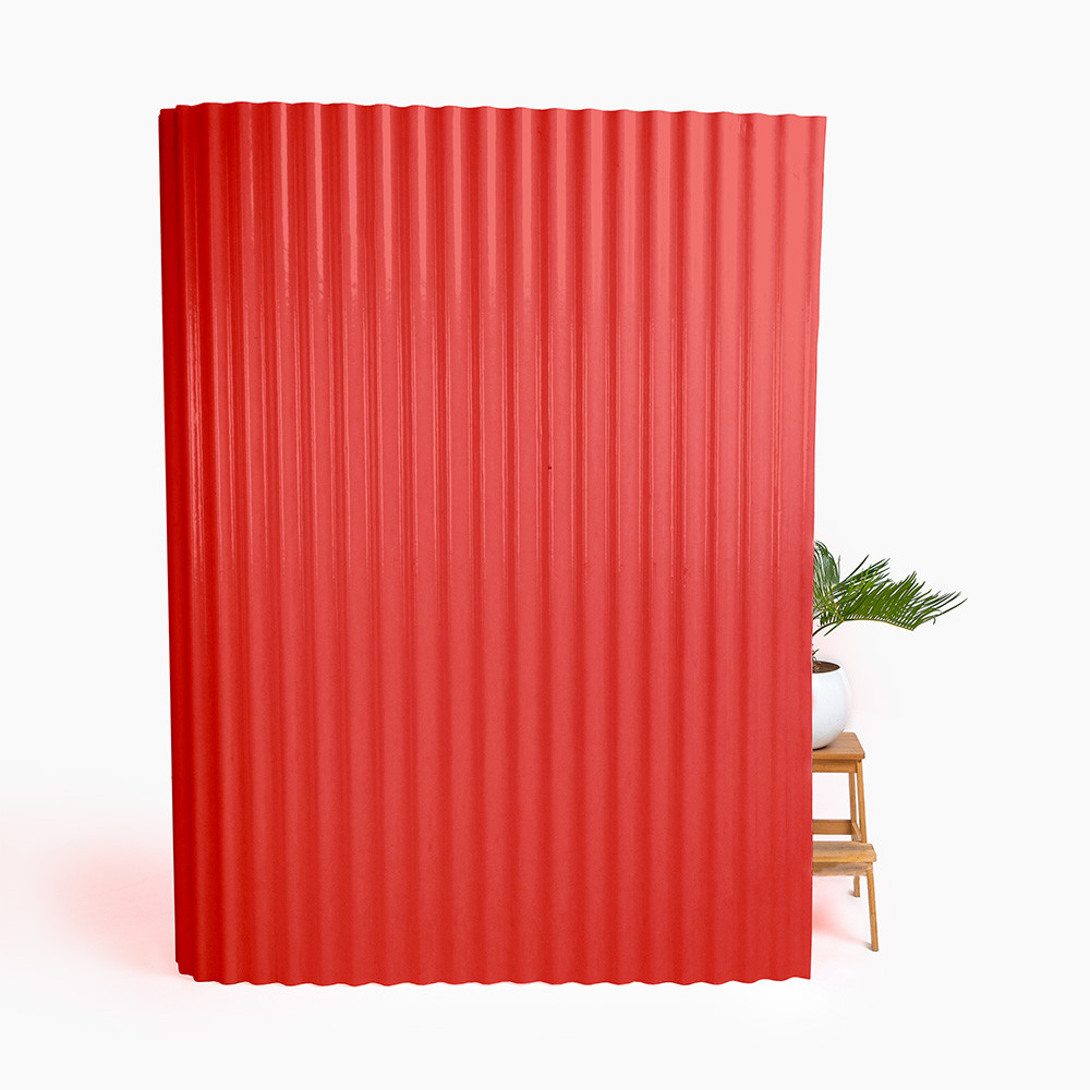 Прозорий шифер гофрований (червоний) 1.5 м, фото 1