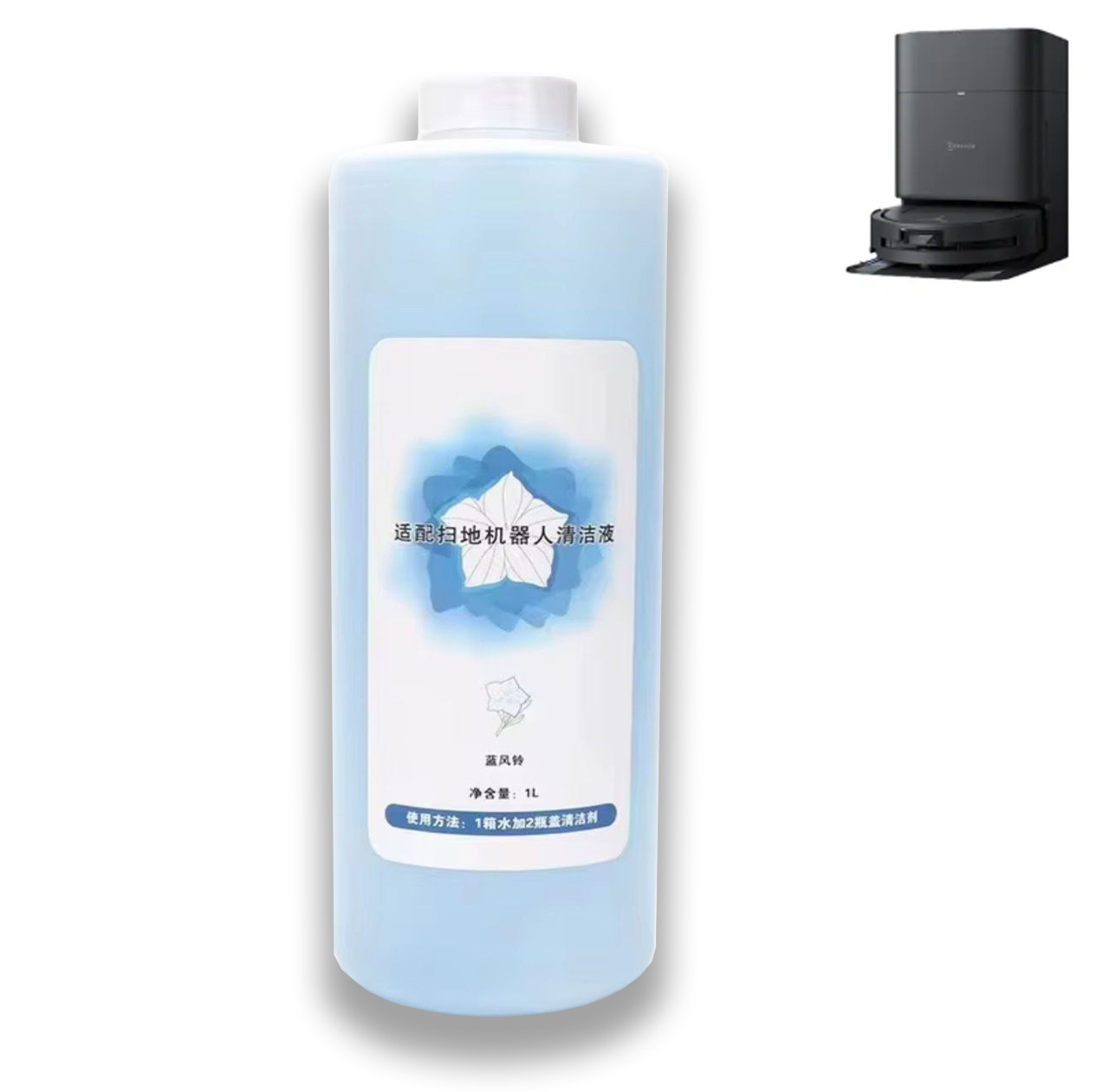 Миючий засіб для роботів-пилососів Ecovacs (1л.) для Ecovacs X8 Omni, фото 1