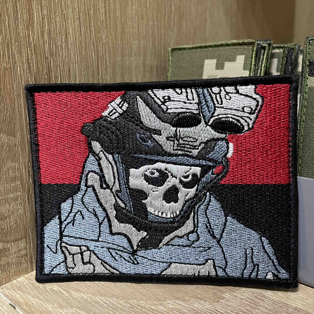 №491 Шеврон Гоуст (Ghost) (Саймон Райлі) Call of Duty 8*10 см, фото 1