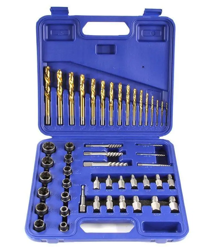 Набір екстракторів для викручування зламаних болтів і гайок 49 од. MAR-POL M58663, фото 1