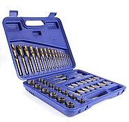 Набір екстракторів для викручування зламаних болтів і гайок 49 од. MAR-POL M58663, фото 3