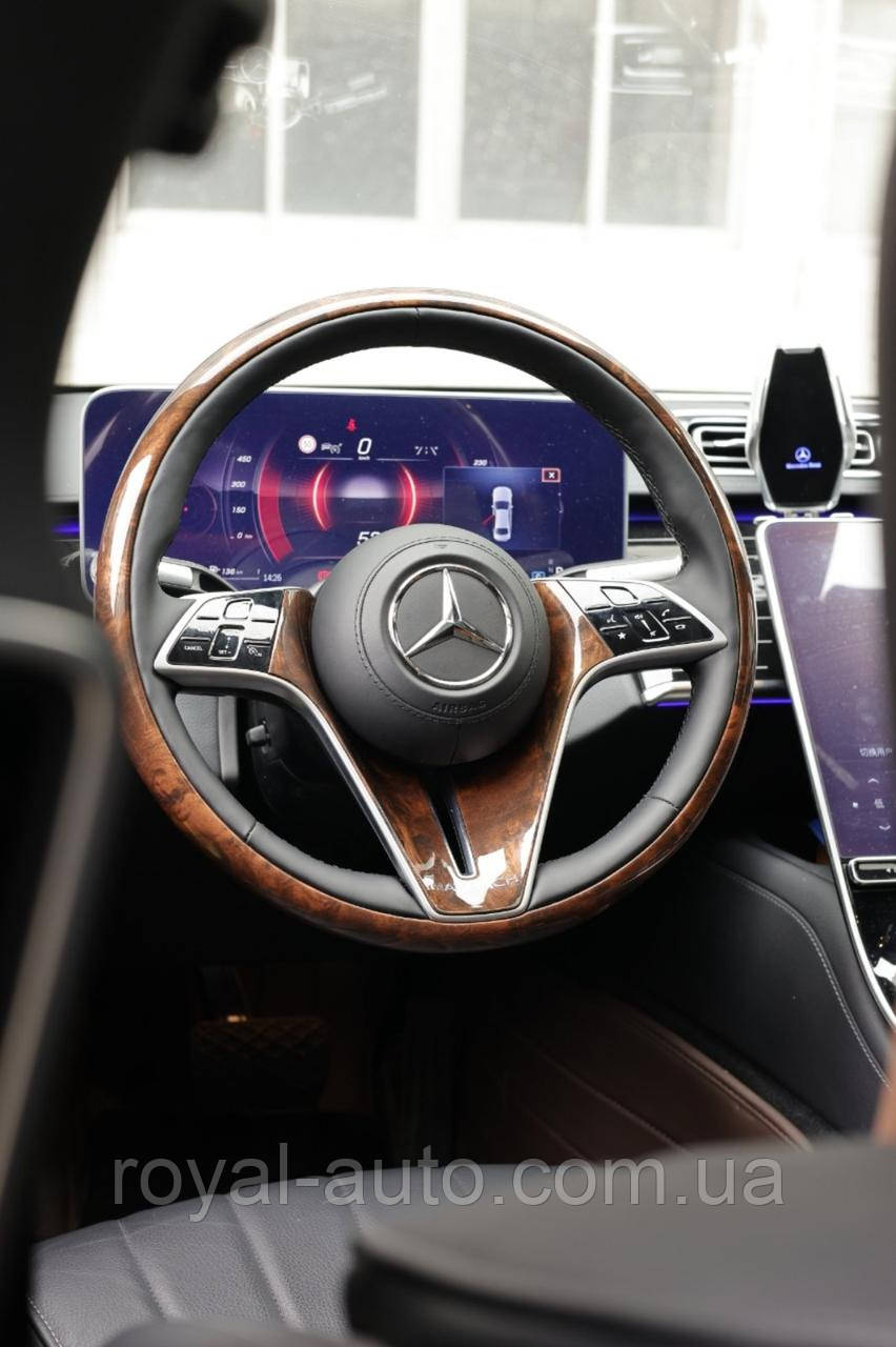 Кермо коричневе дерево Mercedes Мерседес Maybach GLS 600 S W223 S580 S680 Z223 EQS 680 SUV A0004604413, фото 1