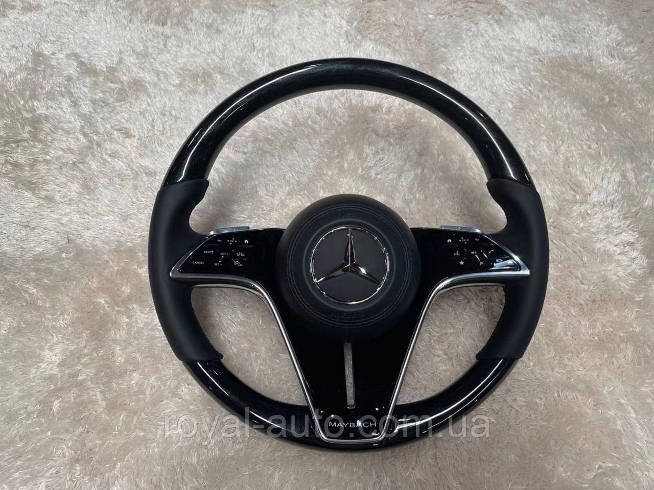 Кермо чорне дерево Mercedes Мерседес Maybach GLS 600 S W223 S580 S680 Z223 EQS 680 SUV A0004604413, фото 1