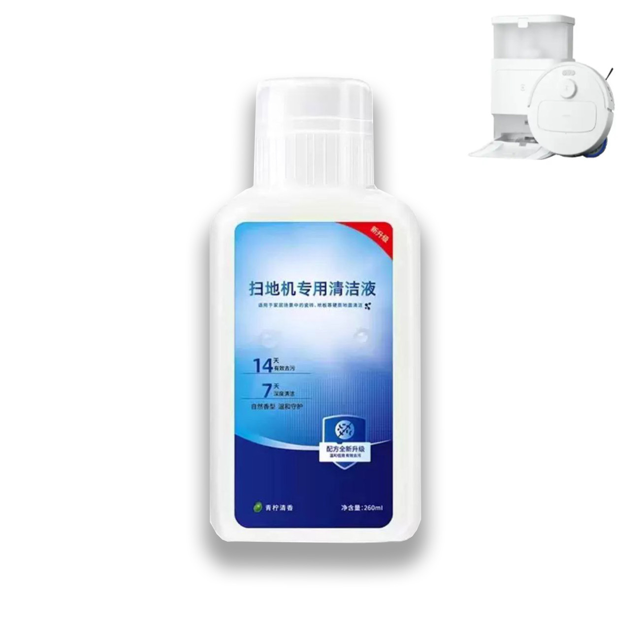 Миючий засіб для роботів-пилососів Ecovacs (260 мл) для Ecovacs Deebot N30 Omni / N30 Pro Omni, фото 1