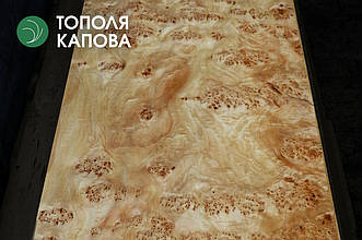 Дошка обрізна з тополі капової (чорної) 52 мм, ґатунок екстра