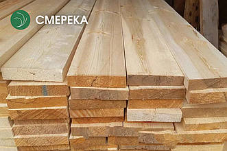 Дошка обрізна зі смереки 52 мм, 1 ґатунок