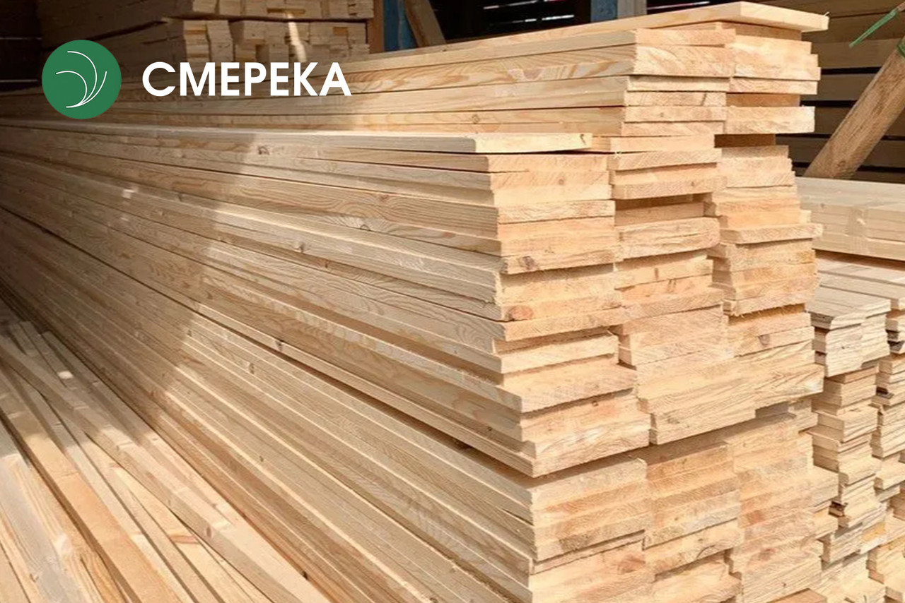 Дошка обрізна зі смереки 32 мм, ґатунок екстра