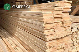 Дошка обрізна зі смереки 32 мм, ґатунок екстра