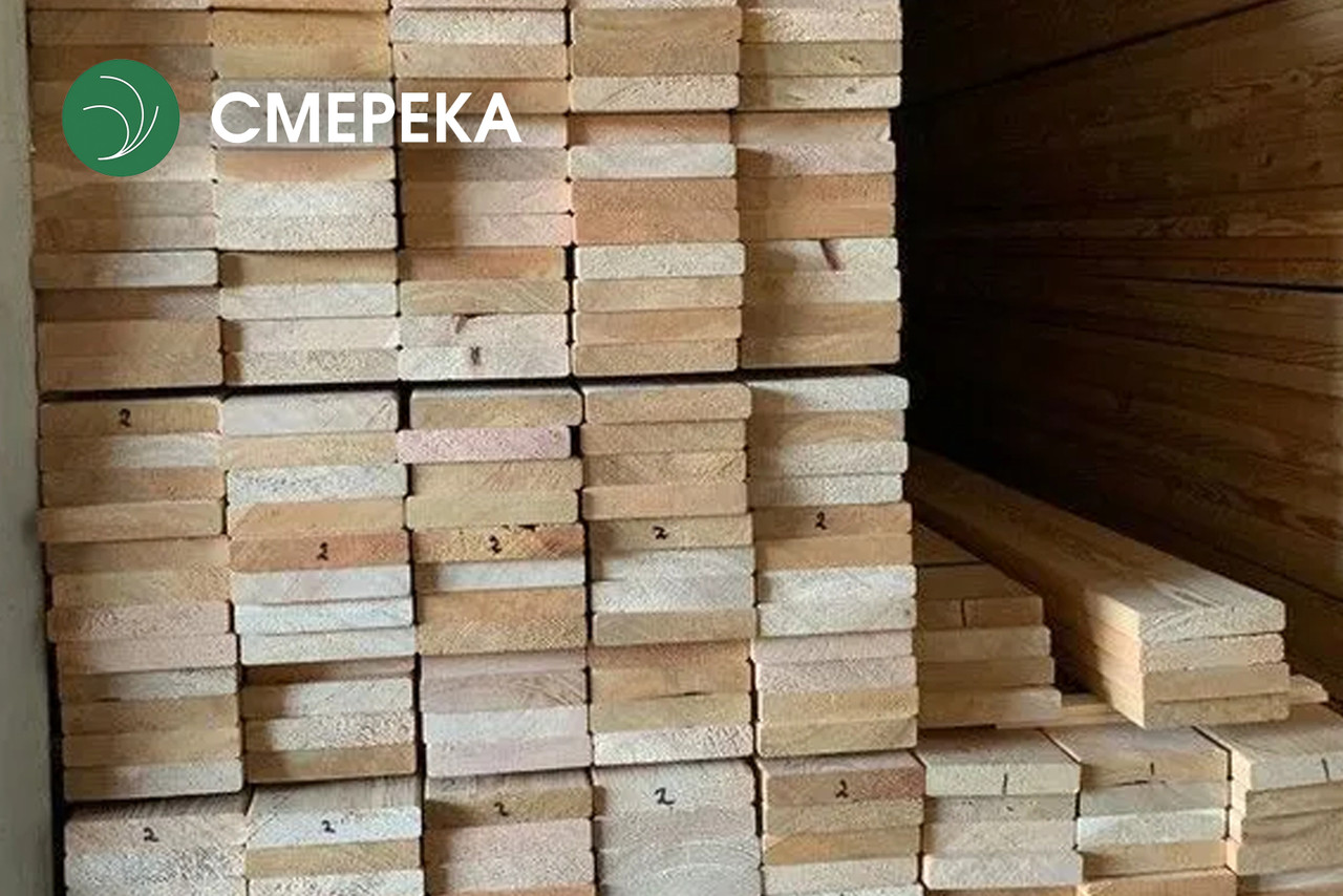 Дошка обрізна зі смереки 32 мм, ґатунок 1