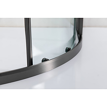 Душова кабіна VIVIA Emma HL 90х90х190 см без піддону хром прозоре скло 8 мм розсувні двері, фото 4