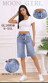 Бриджі джинсові жіночі оптом, S-2XL рр., арт. Nk-GL1695