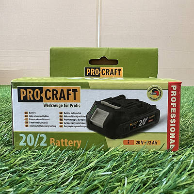 Акумуляторна батарея Procraft Battery 20/2 Universal (20В, 2Аг)