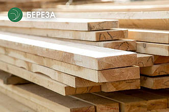 Дошка обрізна з берези 32 мм, ґатунок екстра