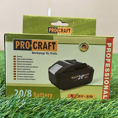Акумуляторна батарея Procraft Battery 20/8 Universal (20В, 8Аг) Високовольтна
