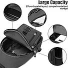 Тактична сумка рюкзак Hobart-504B військова чорна сумка на плече водонепроникна, армійські сумки Hobart, фото 5