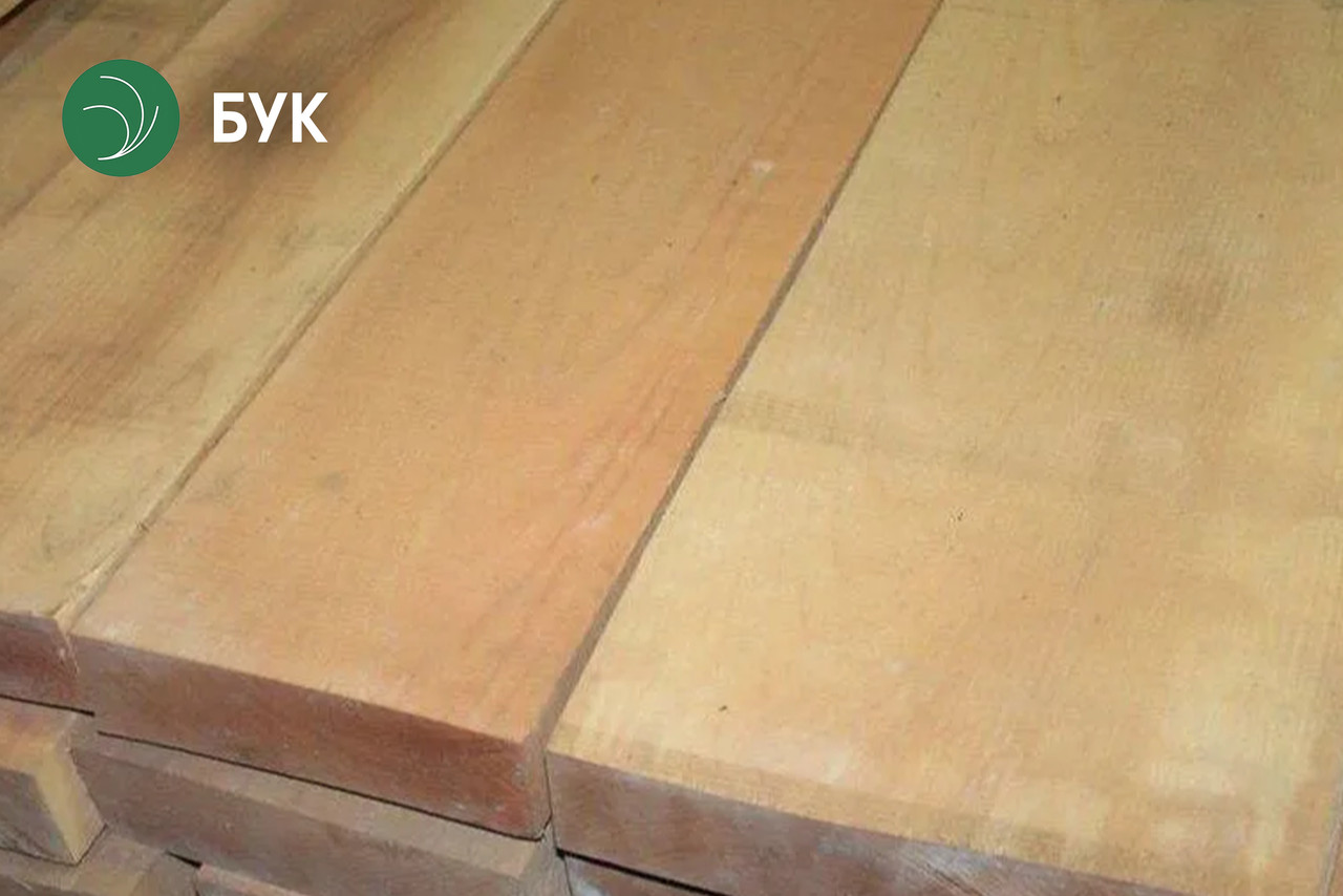 Дошка обрізна з бука 52 мм, ґатунок екстра