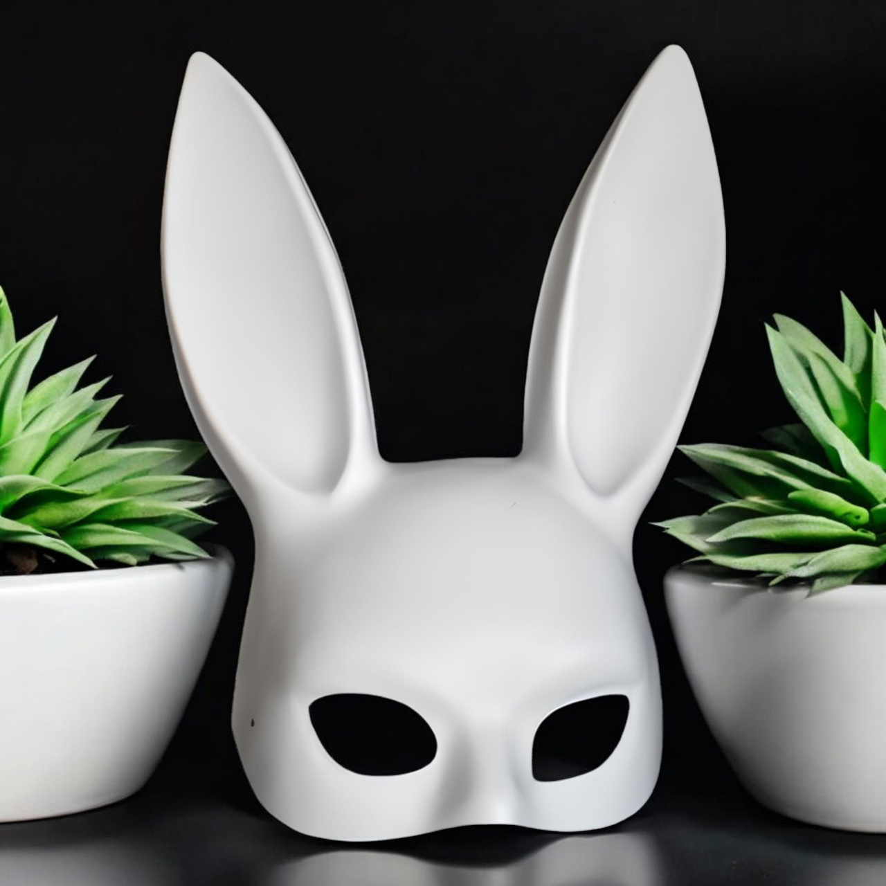 Милі вуха зайця RESTEQ маска кролика PlayBoy 36 см стильний аксесуар для образу та фотозйомок