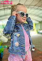 Джинсова куртка дитяча розмірний ряд XS, S, M, L, XL, 2XL відповідають 92,98,104,110,116,122