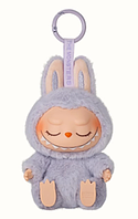 Labubu брелок плюшевий "Zizi" лавандовий — м'яка іграшка із заплющеними очима