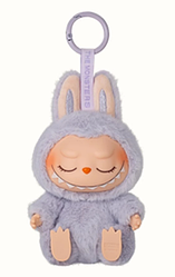 Labubu брелок плюшевий "Zizi" лавандовий — м'яка іграшка із заплющеними очима