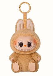 Labubu брелок плюшевий "Baba" коричневий — м'яка іграшка класичного кольору