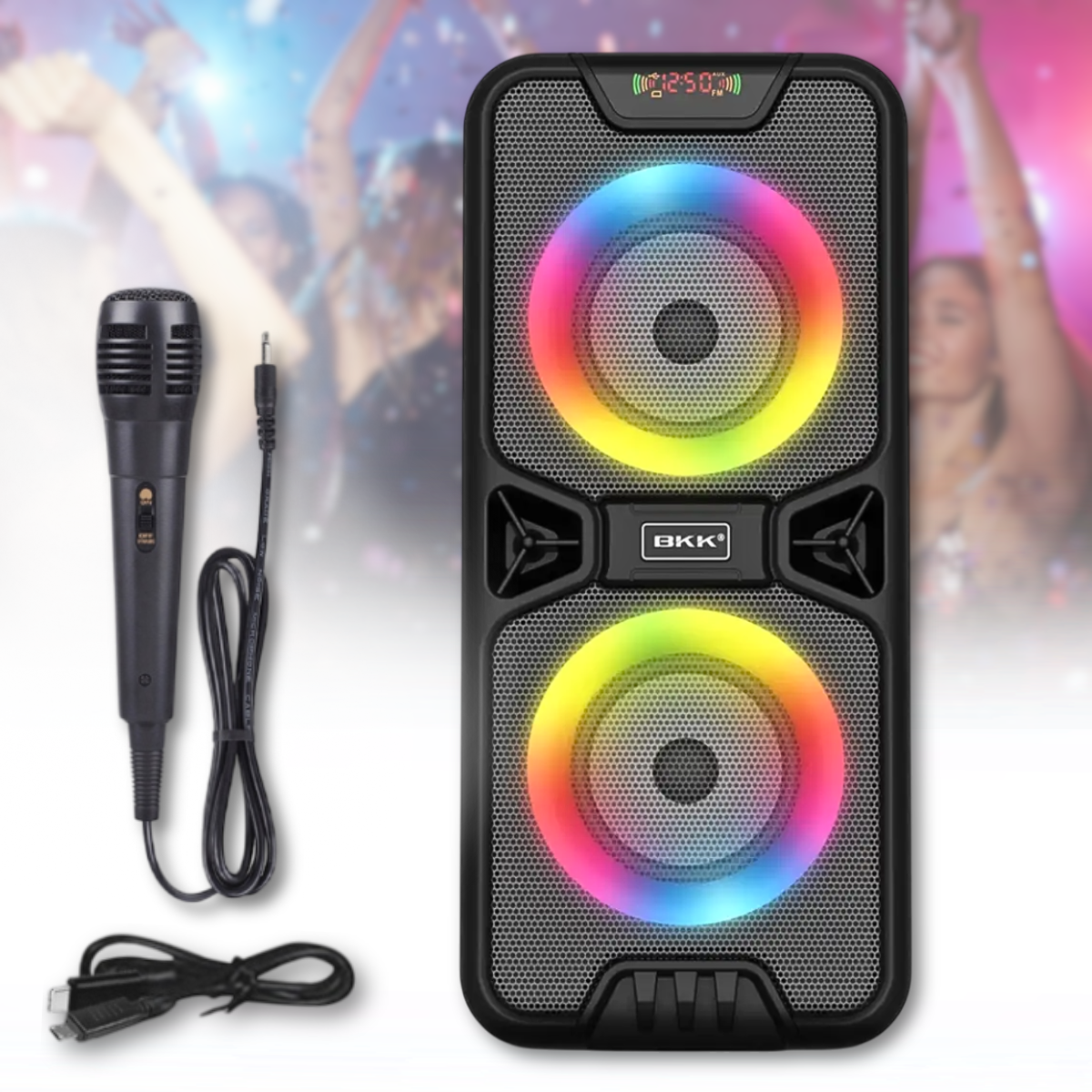 Портативна Bluetooth колонка з мікрофоном BKK B86 20 Вт, фото 1