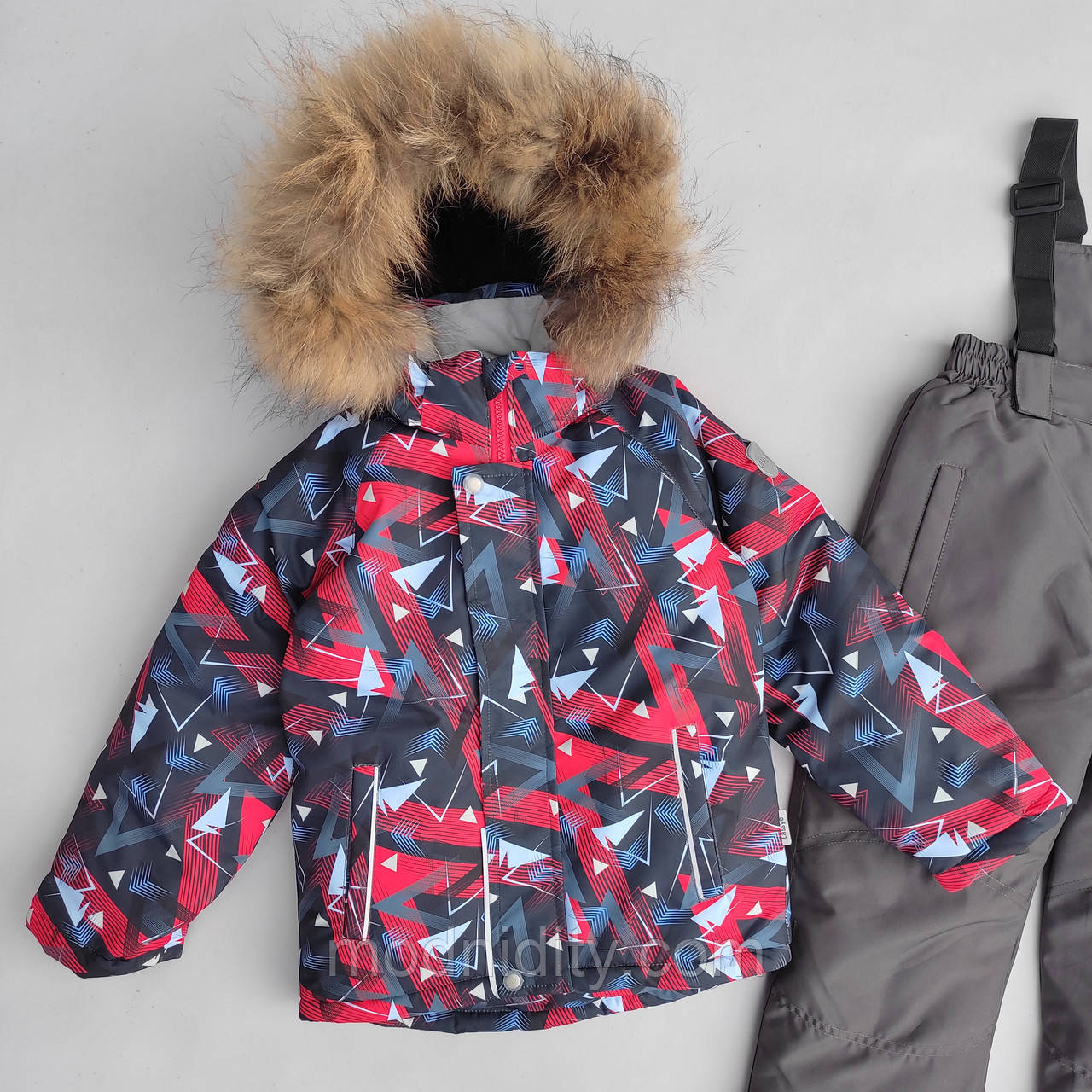 Зимовий дитячий роздільний термо комбінезон 6-7 років комплект для хлопчика "Нік" на флісі 128, фото 1