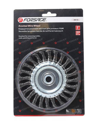Кордщітка дискова стальна вита для ВШМ 175мм, в блістері, фото 1