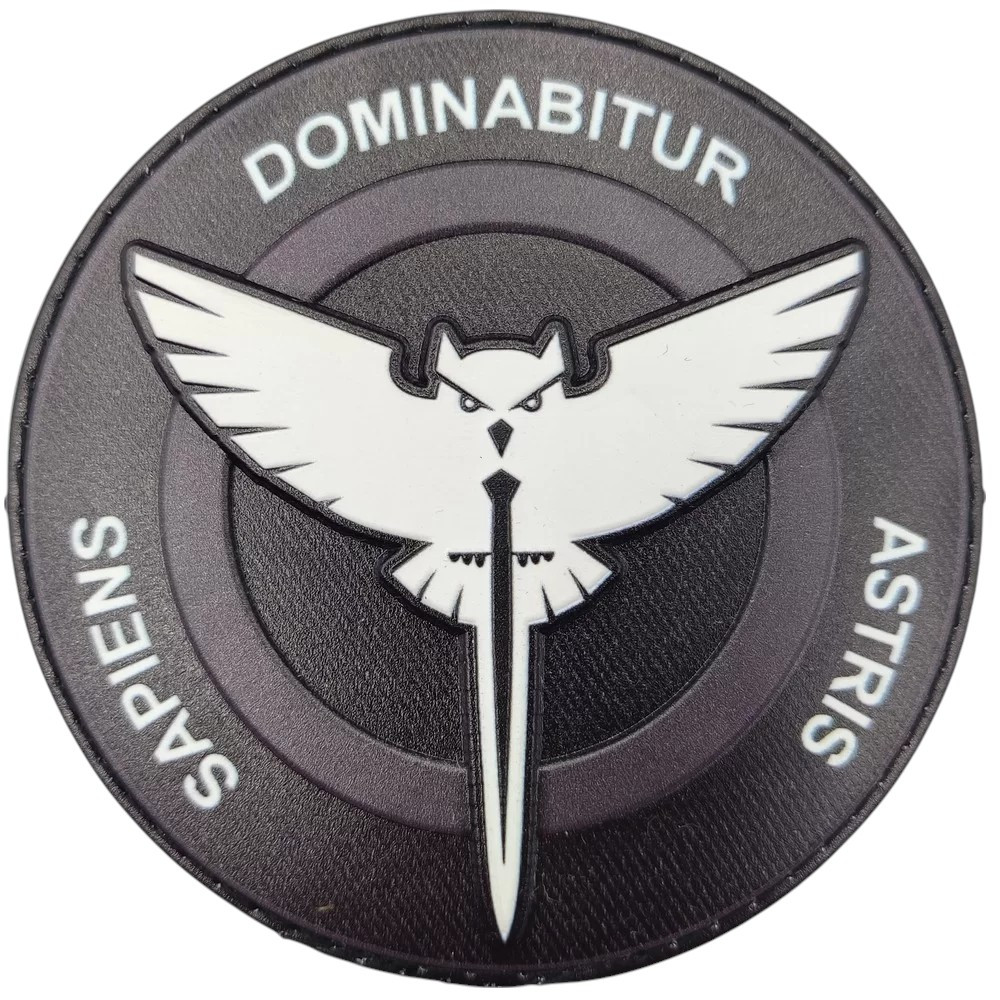 Патч / шеврон Розвідка чорно-білий