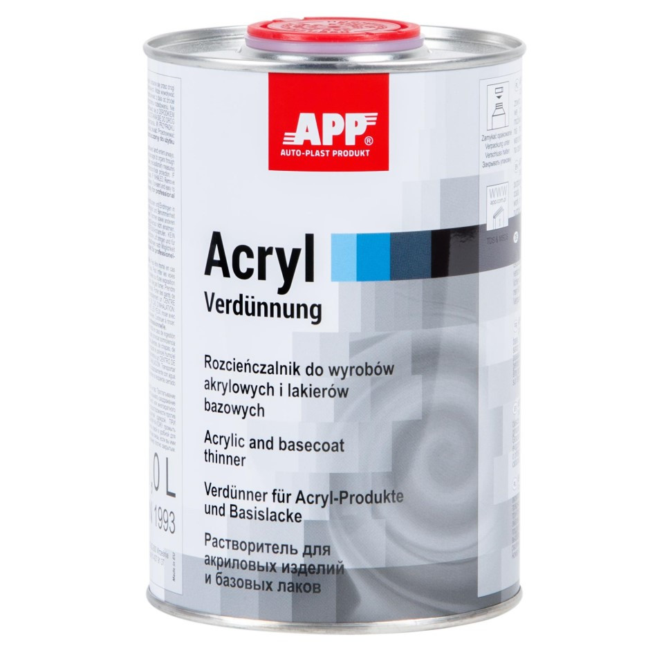 Розчинник для акрилових та базових продуктів APP 1 л, фото 1