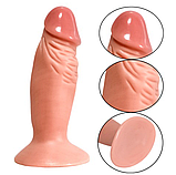 Фалоімітатор анальний на присосці 12 см, Ділдо для вагінальної стимуляції, Реалістичний фалос, Інтимні іграшки, фото 4
