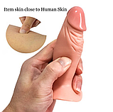Фалоімітатор анальний на присосці 12 см, Ділдо для вагінальної стимуляції, Реалістичний фалос, Інтимні іграшки, фото 3