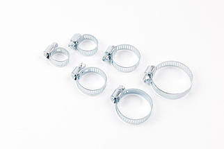 Набір хомутів черв'якових 6 пр. (10-16,14-23,15-25,16-27,20-32,25-38мм) P001K, фото 4