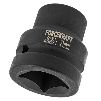 Головка ударна 21 мм 1" 6 г. FORCEKRAFT FK-48521, фото 3