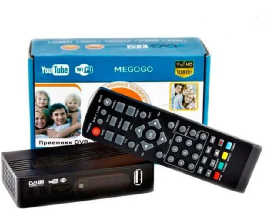 Цифровий ТВ-тюнер T2-1 з функціями IPTV, Wi-Fi та USB, фото 1