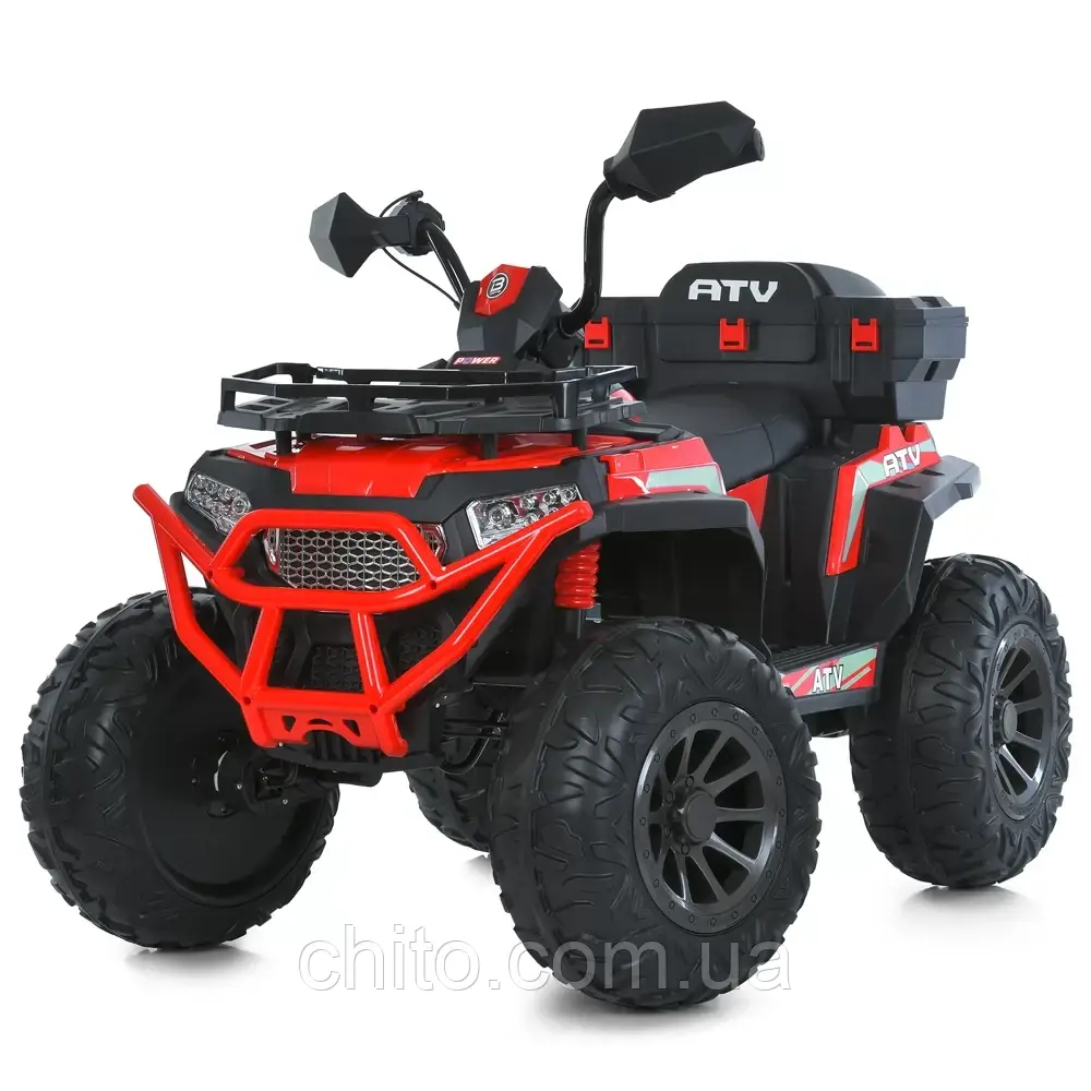 Дитячий квадроцикл Bambi M 6132EBLR-3 4WD повний привід Червоний, фото 1