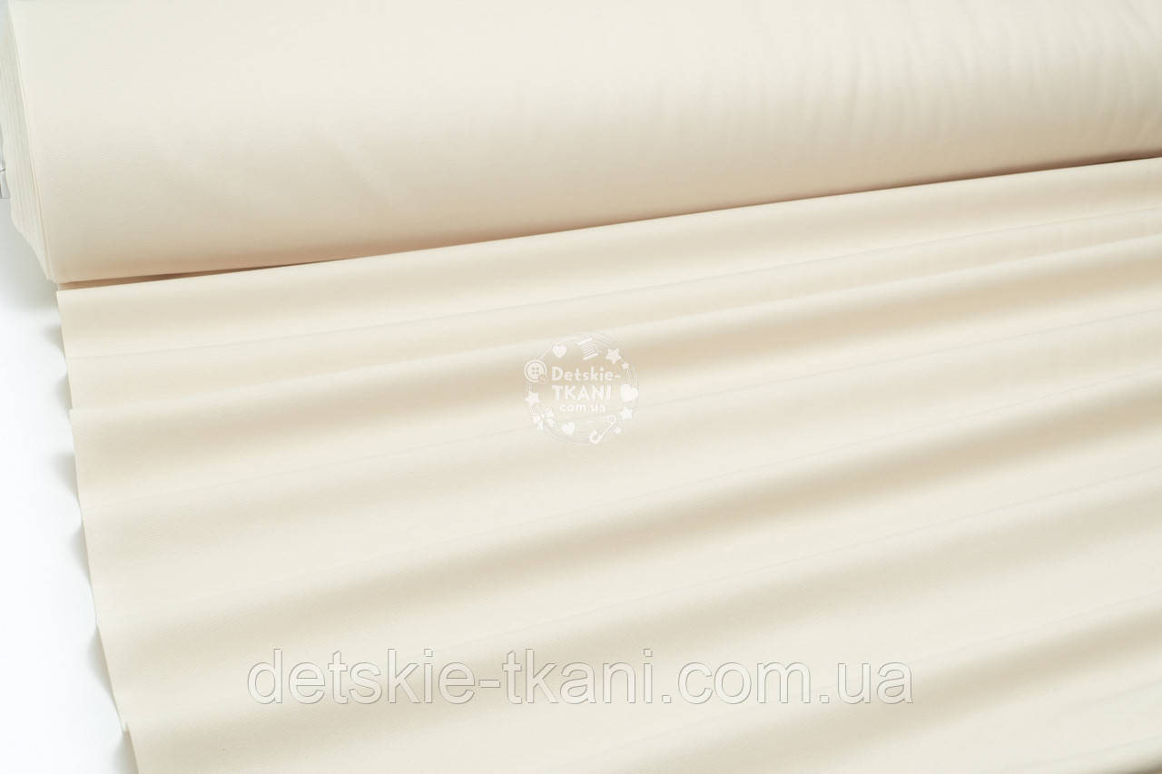 Однотонна тканина Duck колір топленого молока, фото 1
