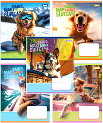 Зошити 24 аркуша, лінія, 1Вересня "Travelers" 768143