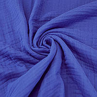 Тканина муслін жатка 4-шаровий синій 240 см
