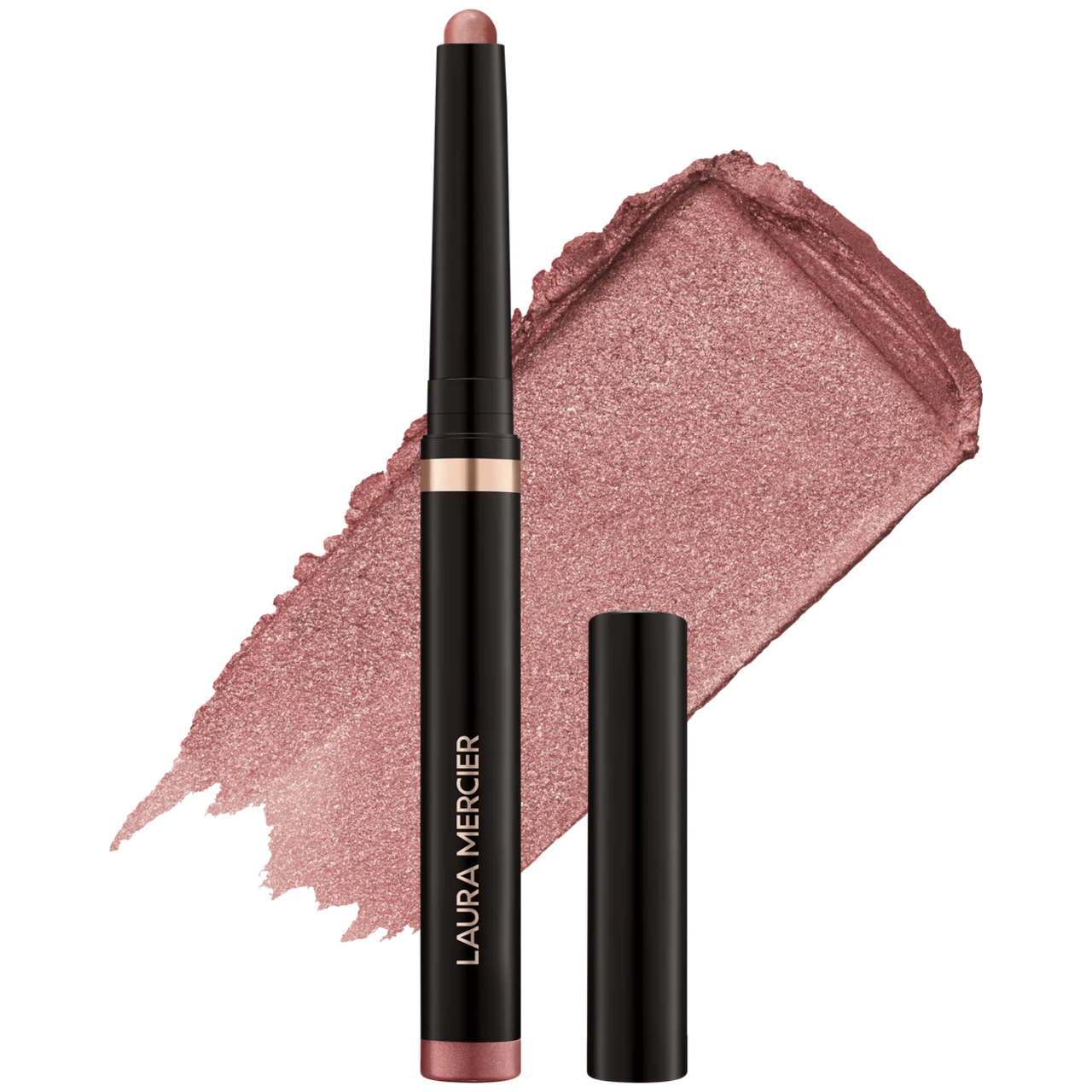 Тіні-олівець для повік із шимером Laura Mercier Rose Glow Caviar Stick Eye Shadow Strike a Rose 1.64 г, фото 1