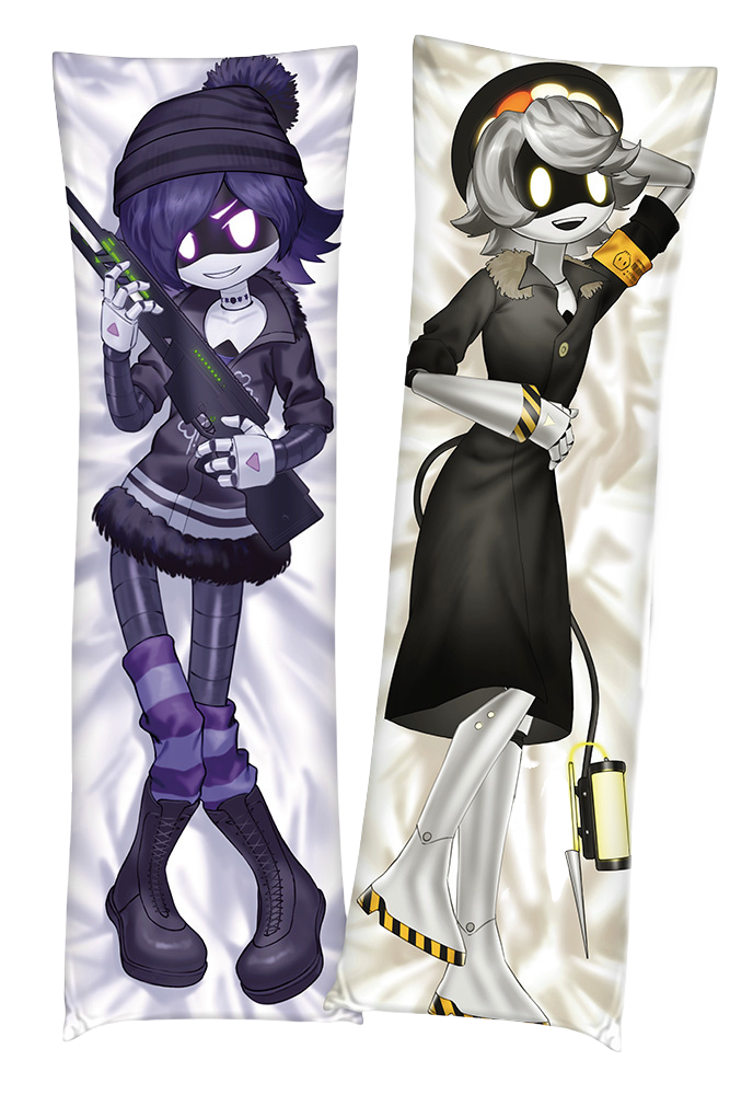 Дакімакура 150х50 см Узі та Ен Дрони Вбивці   Подушка з наволочкою обнімашка двухсторння, фото 1