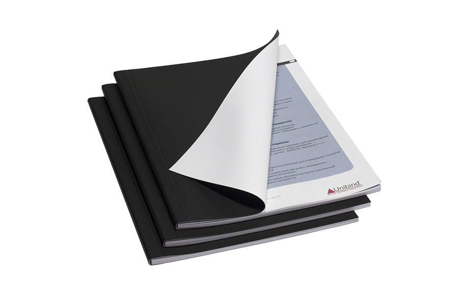 Термообкладинка м'яка Soft Cover, A4, 40, чорна